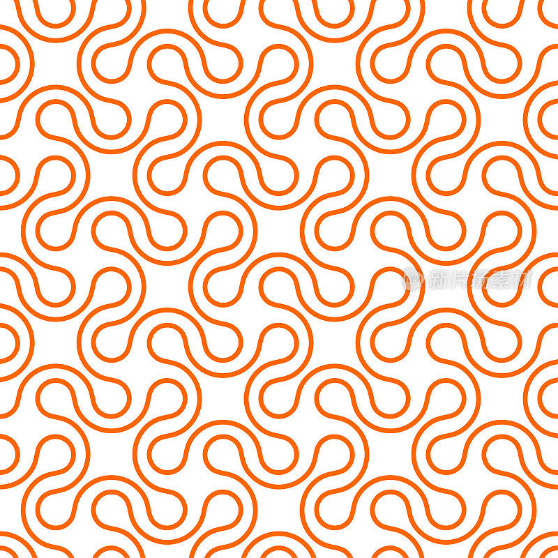 Seamless abstract background pattern - orange wallpaper - vector Illustration